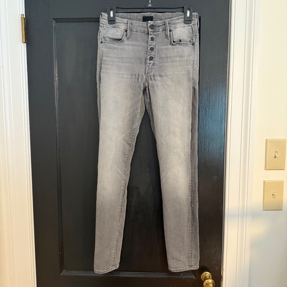 MOTHER Denim - Mother Grey The Pixie Skinny Jeans